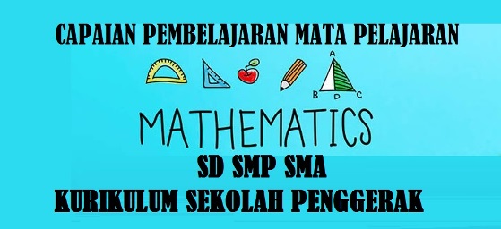 Capaian Pembelajaran Mata Pelajaran Matematika SD SMP SMA Pada Kurikulum Merdeka (Kurikulum Sekolah Penggerak) Capaian Pembelajaran Mata Pelajaran Matematika SD SMP SMA Pada Kurikulum Merdeka (Kurikulum Sekolah Penggerak)