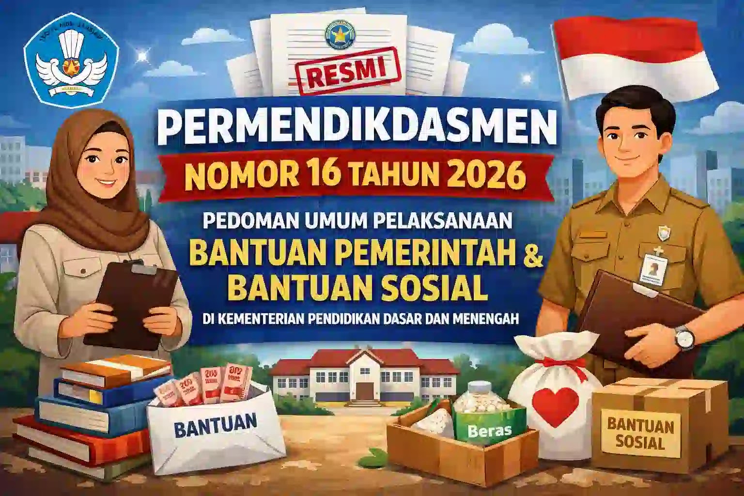 Permendikdasmen Nomor 16 Tahun 2026 Tentang Pedoman Bantuan Pemerintah Dan Bantuan Sosial Permendikdasmen Nomor 16 Tahun 2026 Tentang Pedoman Bantuan Pemerintah Dan Bantuan Sosial